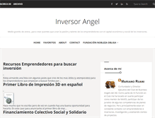 Tablet Screenshot of inversorangel.com